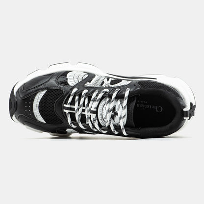 Dior Chrono Sneaker Black White Logo