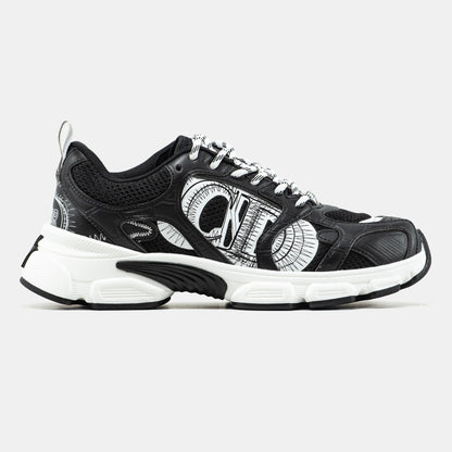 Dior Chrono Sneaker Black White Logo