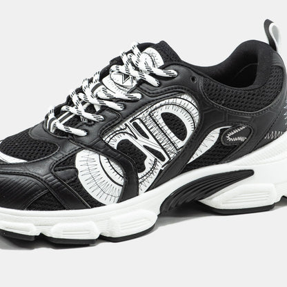Dior Chrono Sneaker Black White Logo