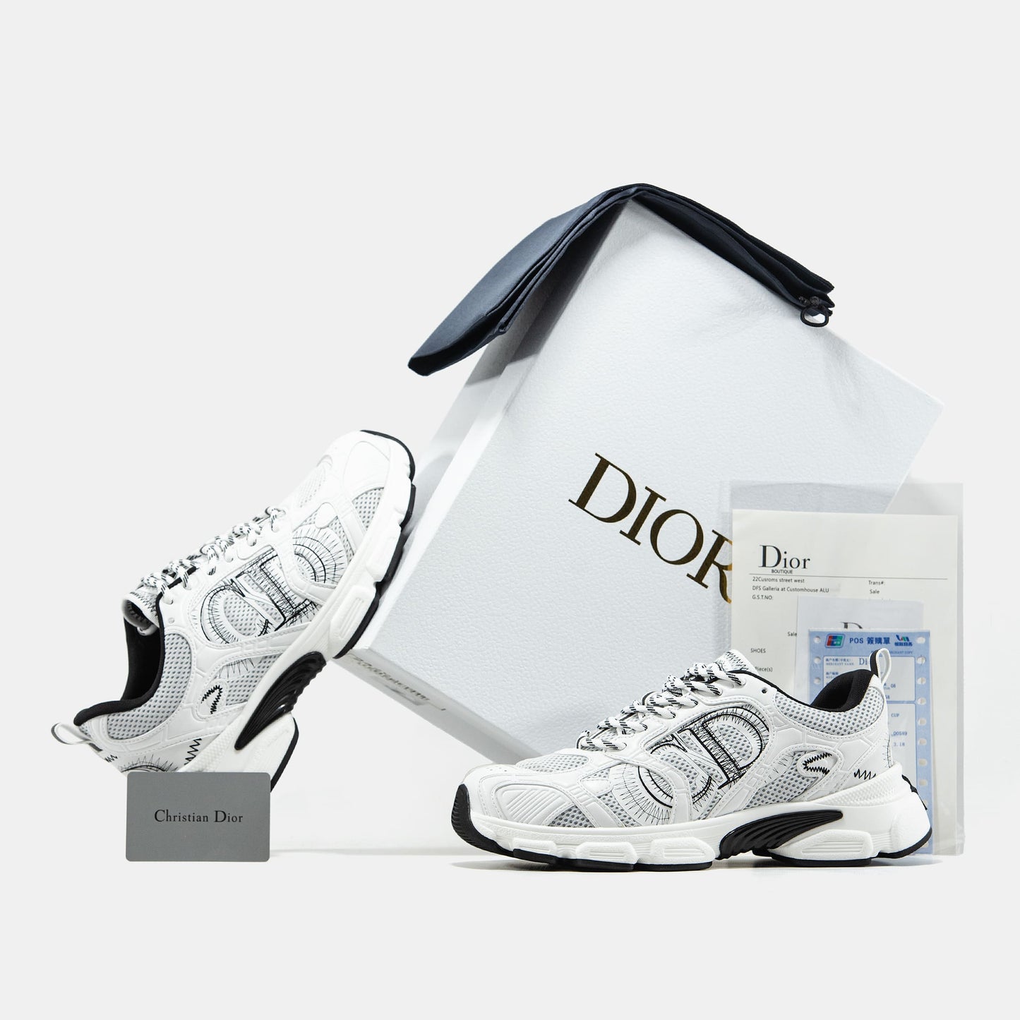 Christian Dior Chrono White Black