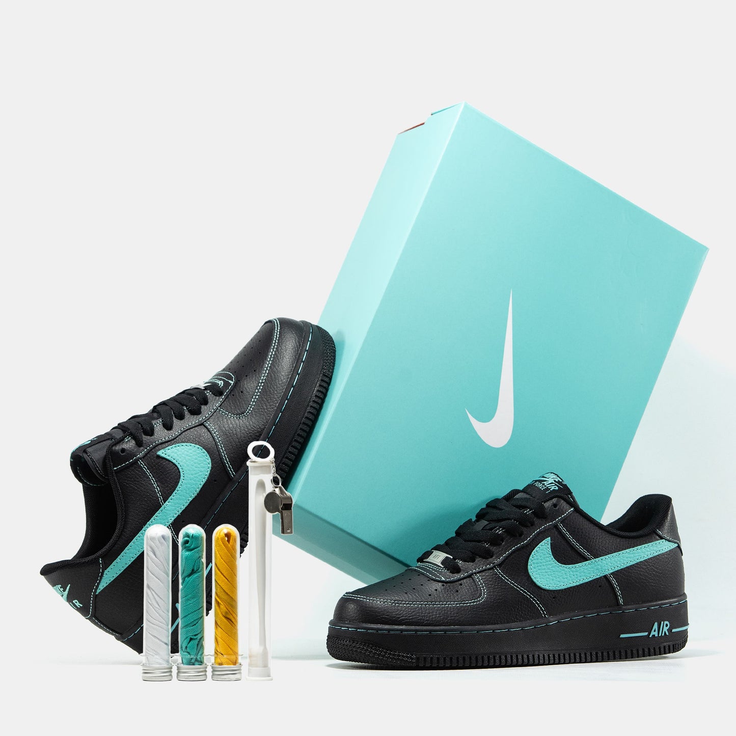 Nike Air Force 1 Low x Tiffany & Co Leather Black / HQ2037-002