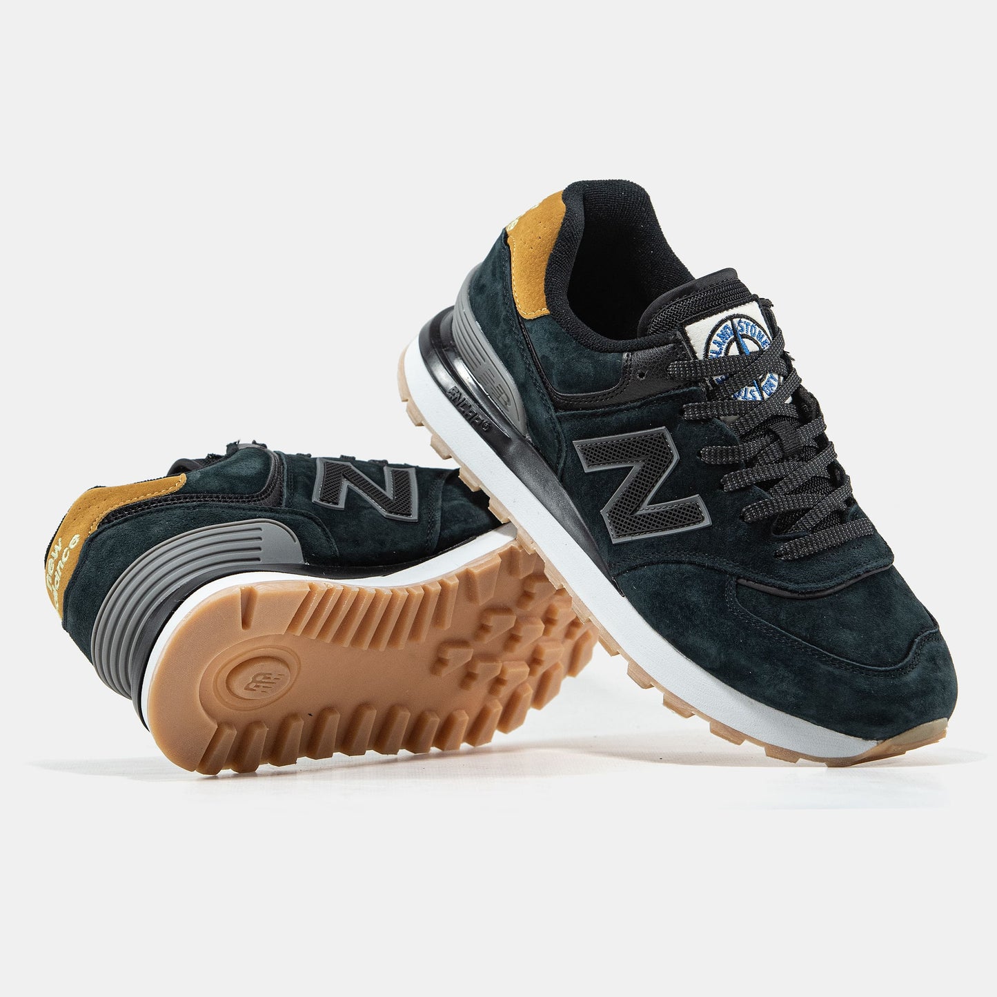 New Balance 574 x Stone Island Green Orange