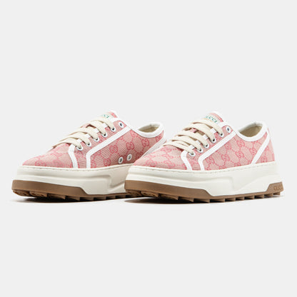 Gucci GG Platform Canvas Sneakers Pink
