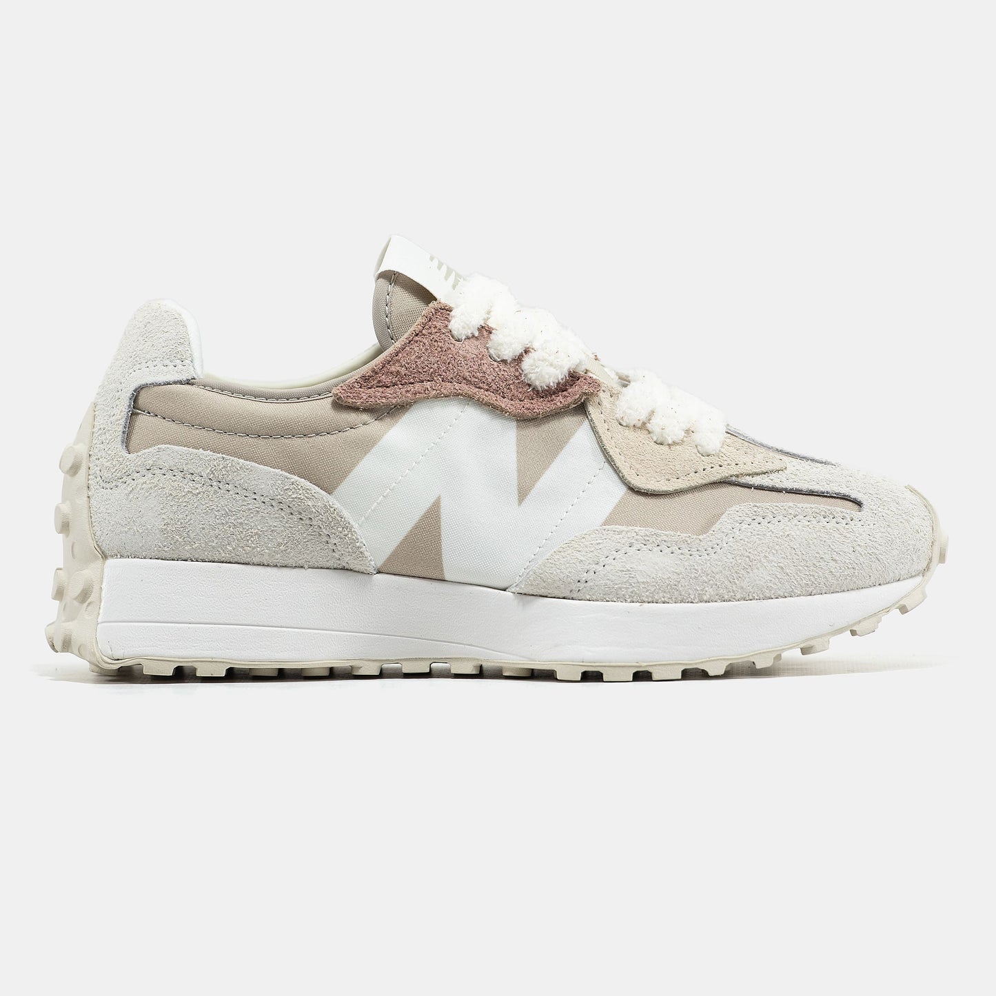 New Balance 327 Beige White Suede