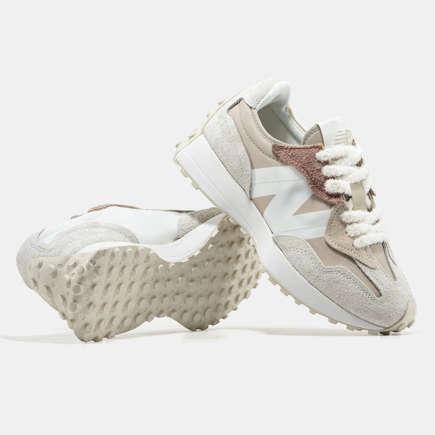 New Balance 327 Beige White Suede