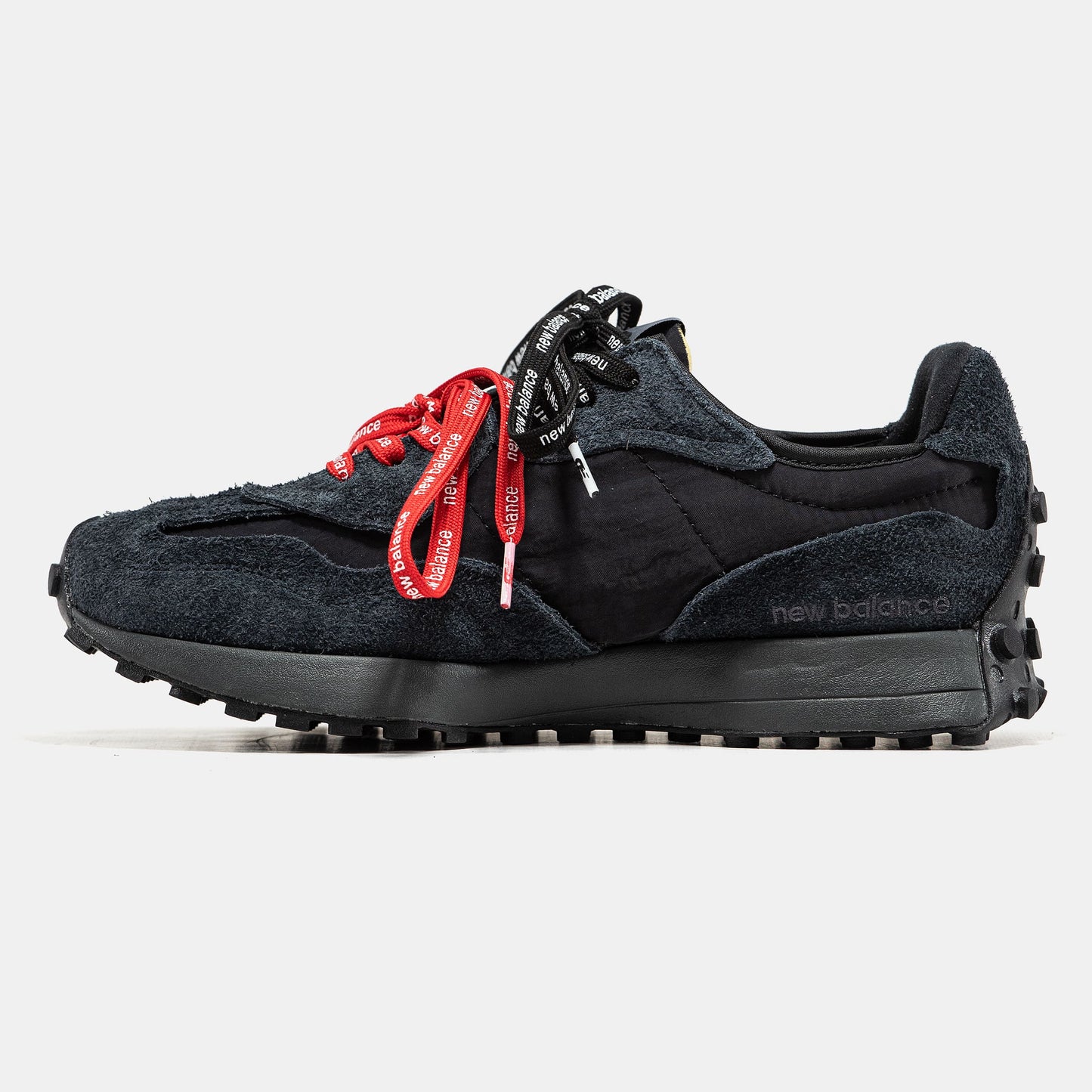 New Balance 327 Black Grey Red