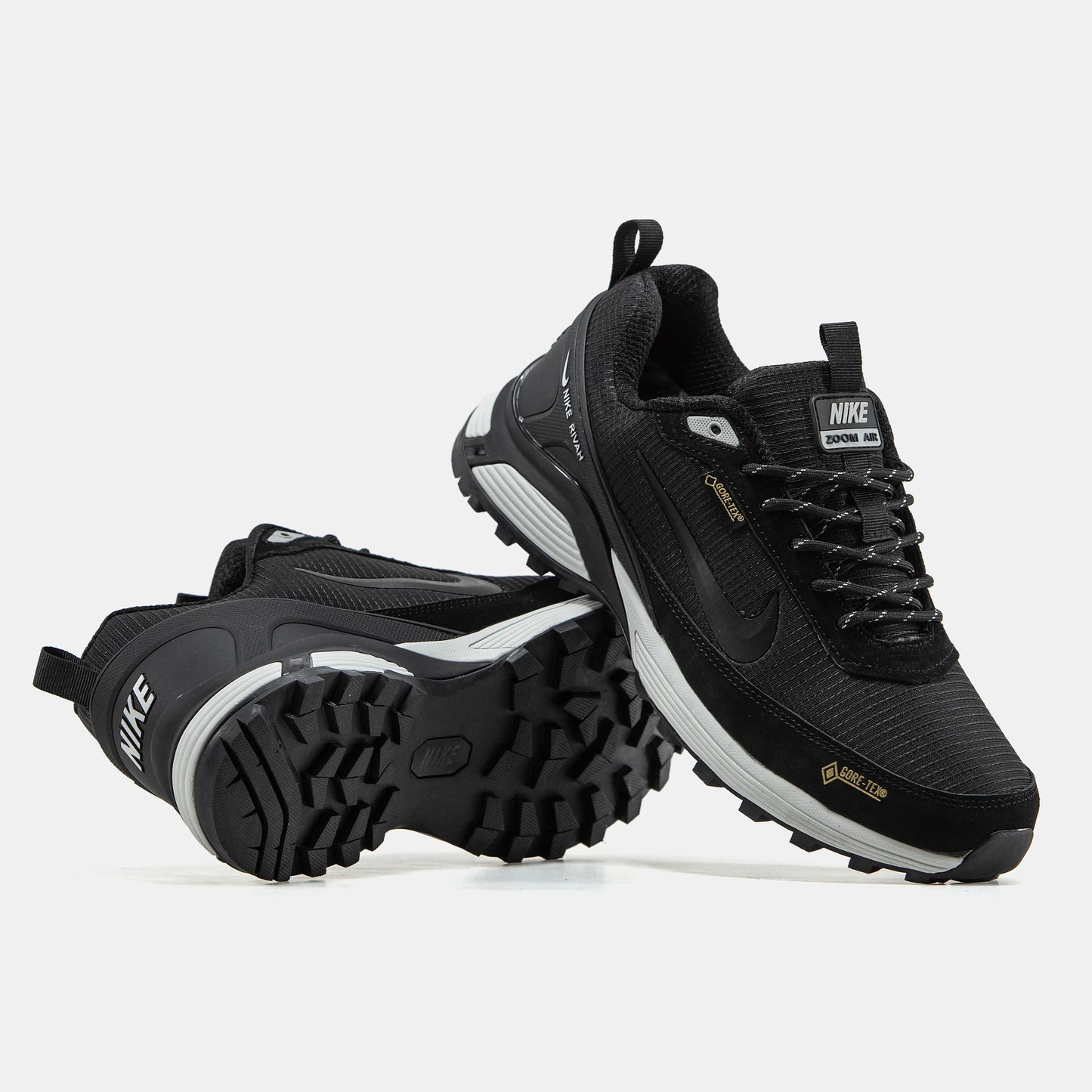 Nike Rivah Gore-Tex Black White Хутро