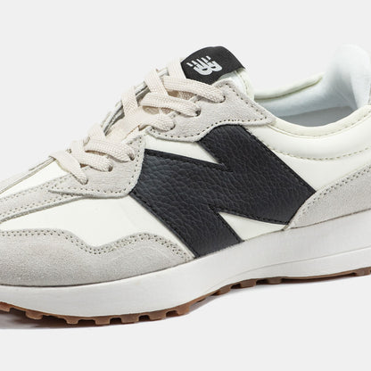 New Balance 327 Beige Black Logo
