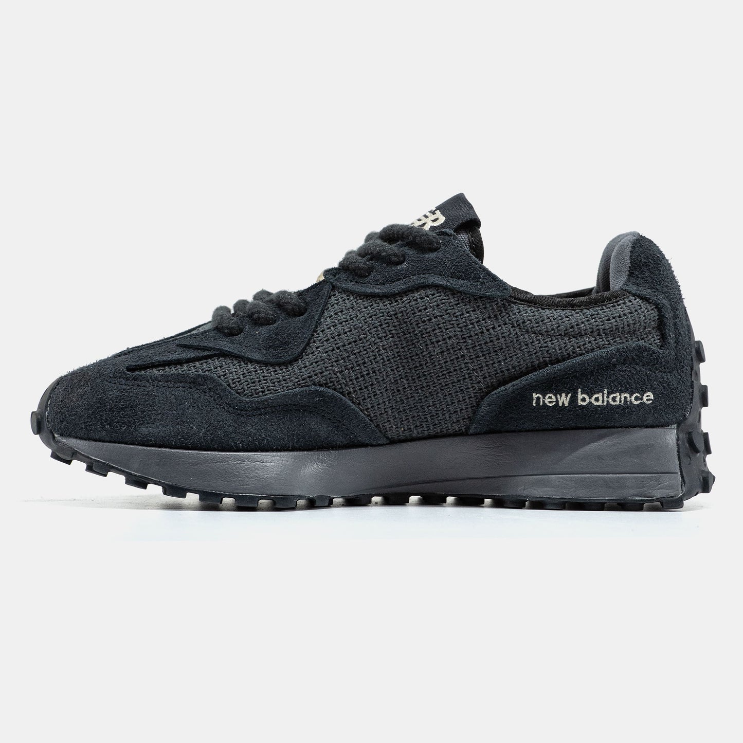 New Balance 327 Grey White Logo