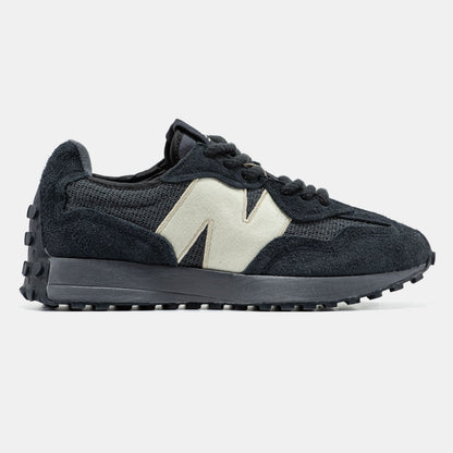 New Balance 327 Grey White Logo