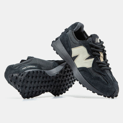 New Balance 327 Grey White Logo