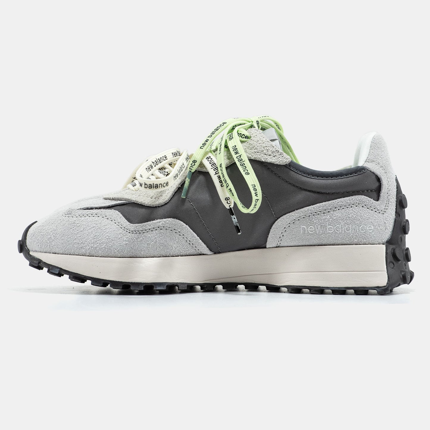 New Balance 327 Grey 2 Shades | Grey Extreme Laces