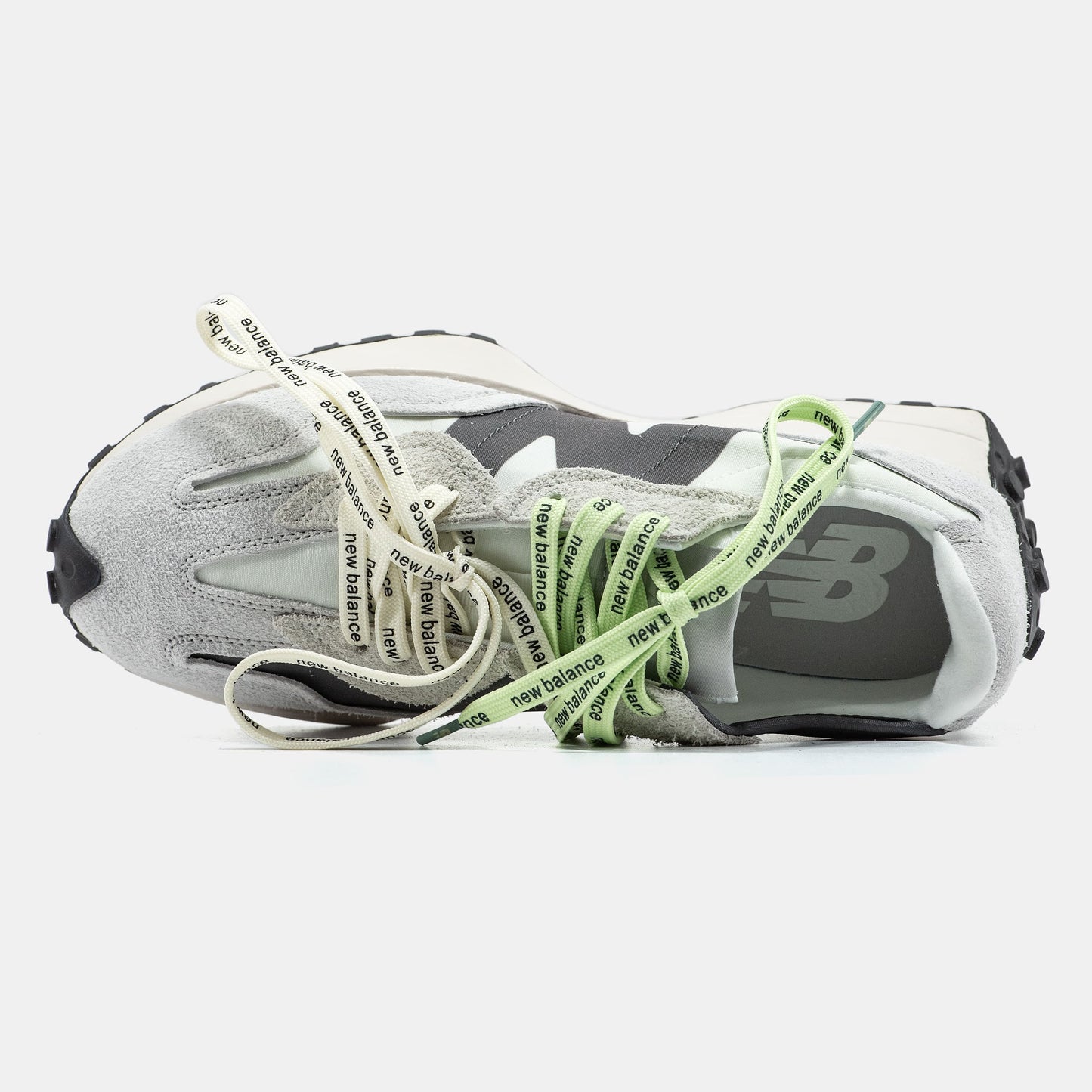 New Balance 327 Grey 2 Shades | Grey Extreme Laces