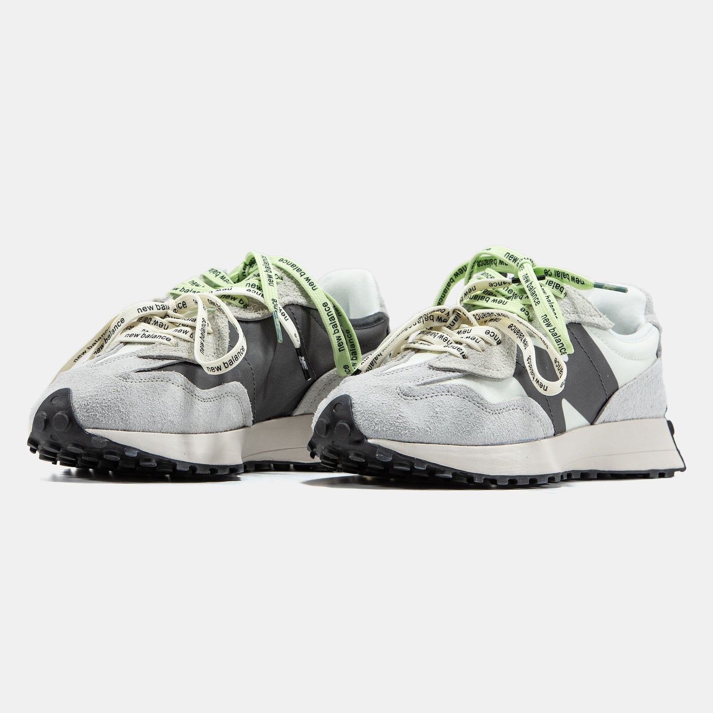 New Balance 327 Grey 2 Shades | Grey Extreme Laces