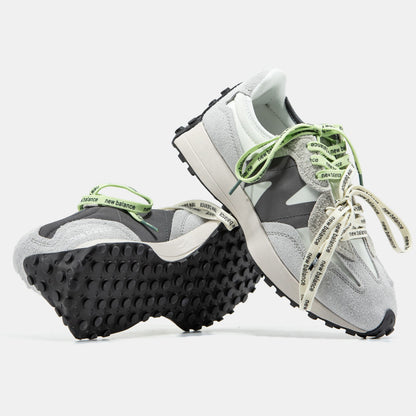 New Balance 327 Grey 2 Shades | Grey Extreme Laces