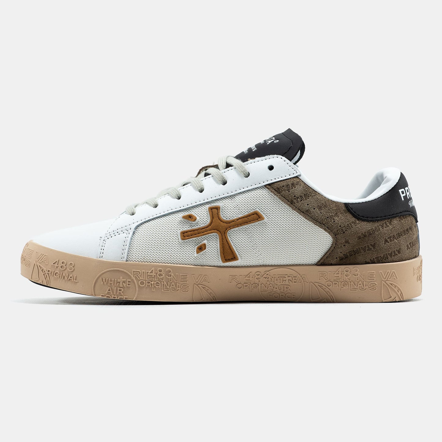 Premiata Steven White Brown