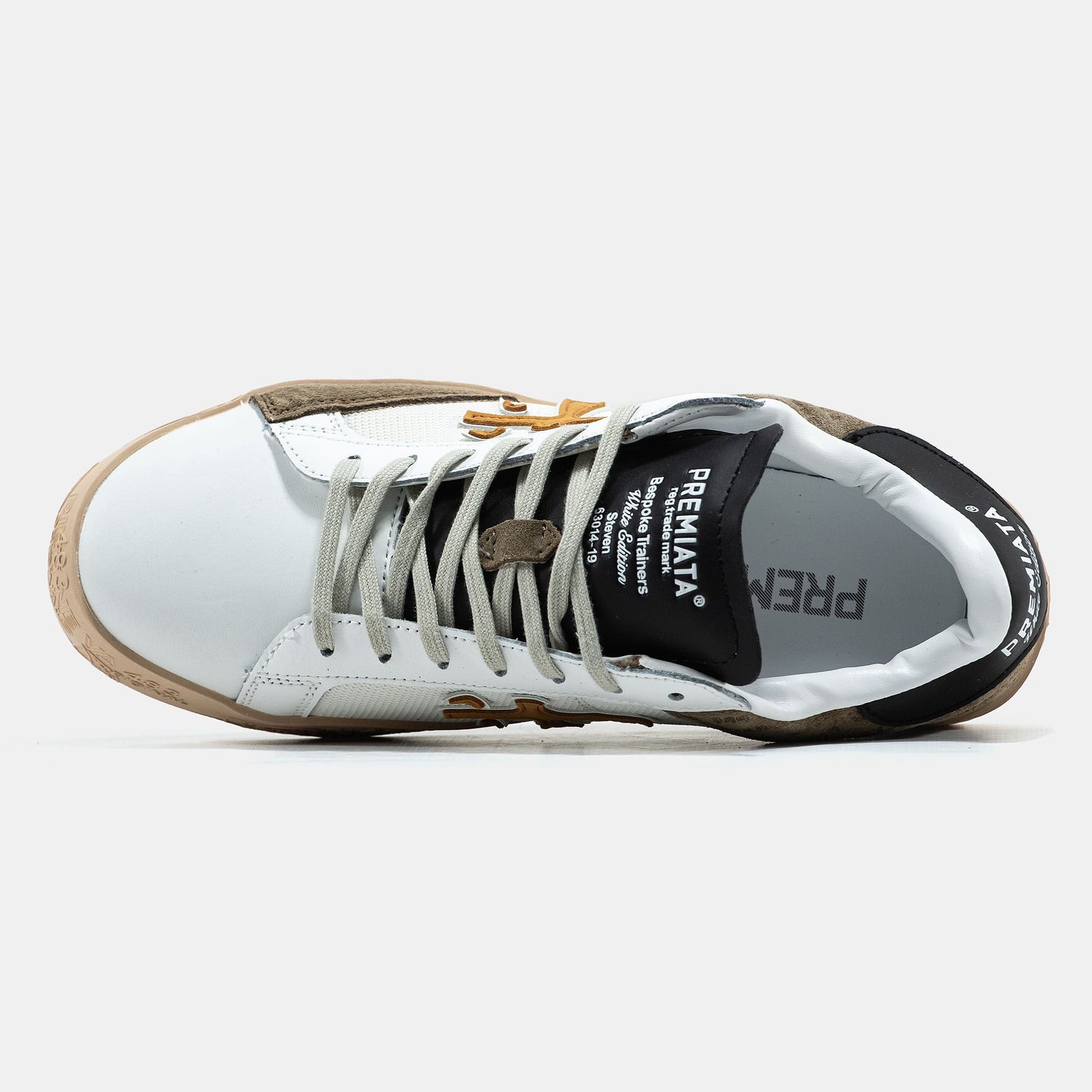 Premiata Steven White Brown