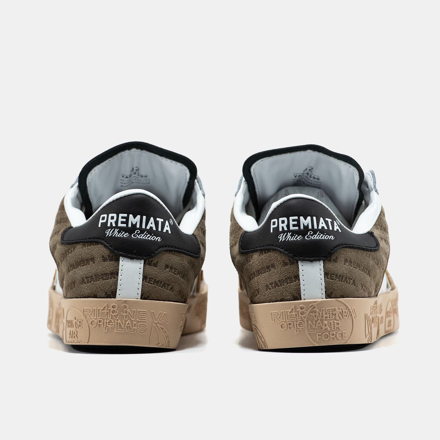 Premiata Steven White Brown
