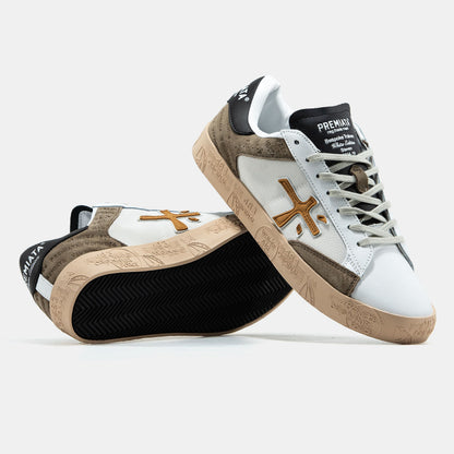 Premiata Steven White Brown