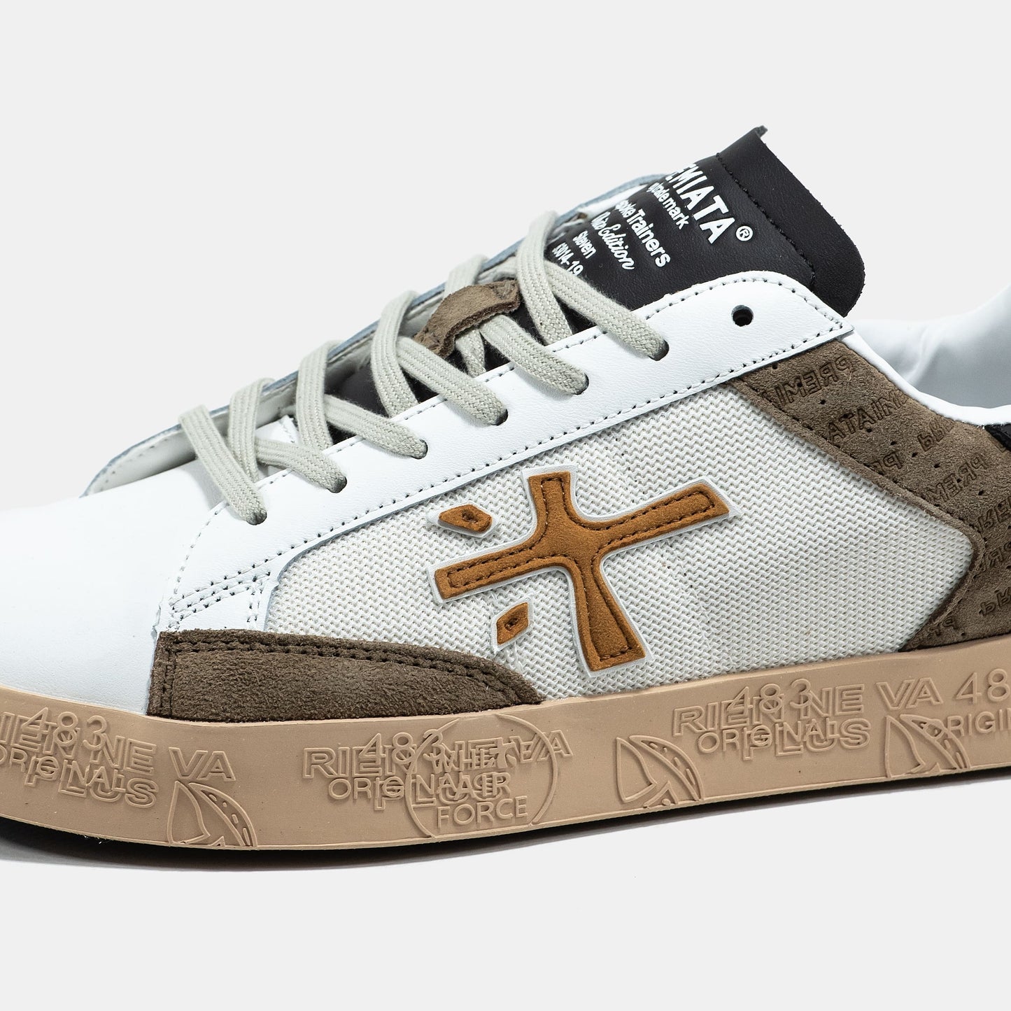 Premiata Steven White Brown