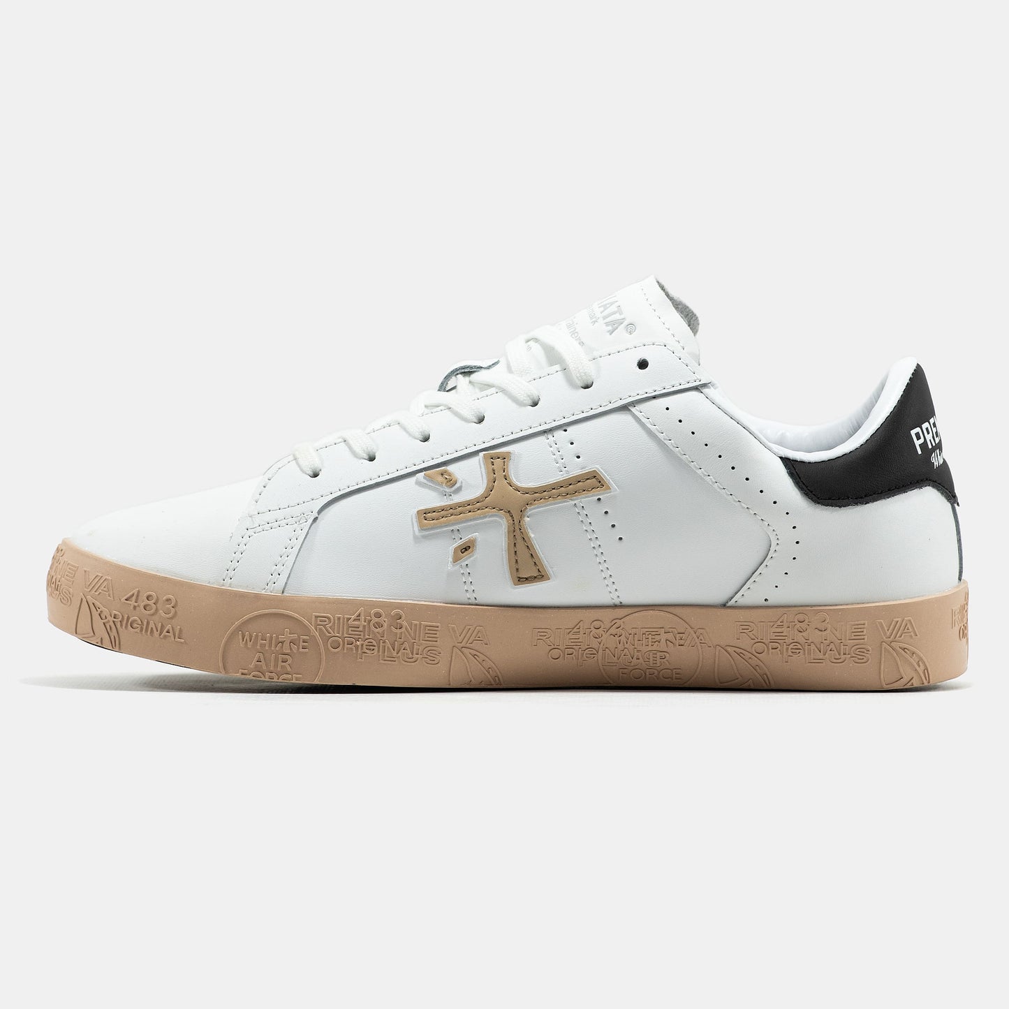 Premiata Steven White Beige