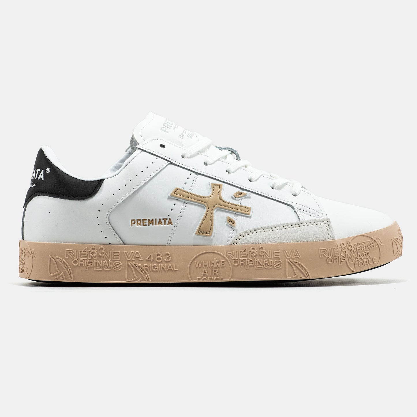 Premiata Steven White Beige