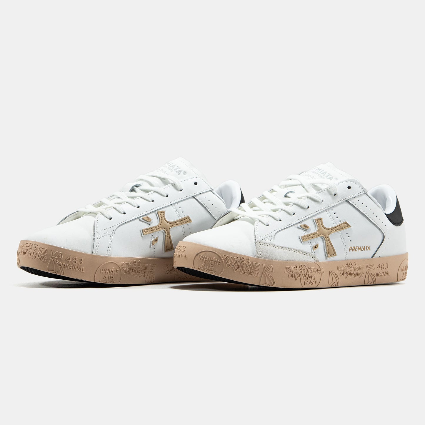 Premiata Steven White Beige
