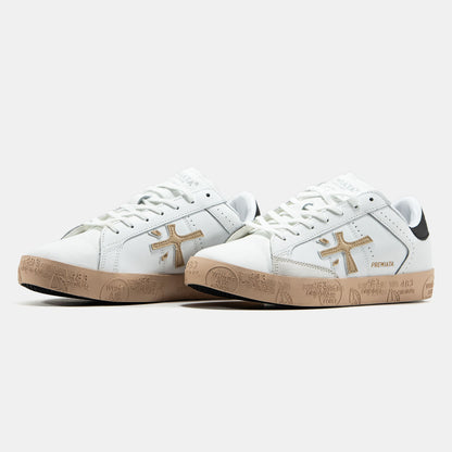 Premiata Steven White Beige