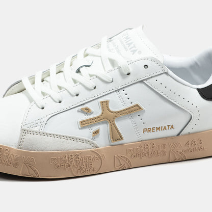 Premiata Steven White Beige