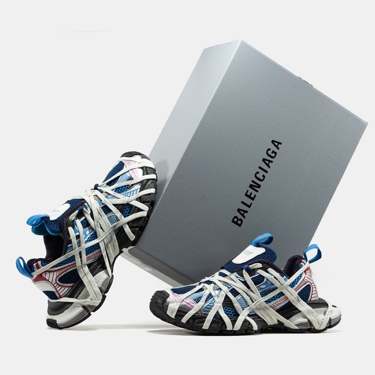 Balenciaga 3XL Extreme Lace Black Blue Red
