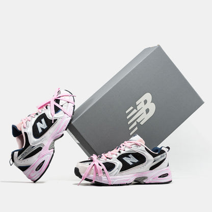 New Balance 530 Custom Black White Pink