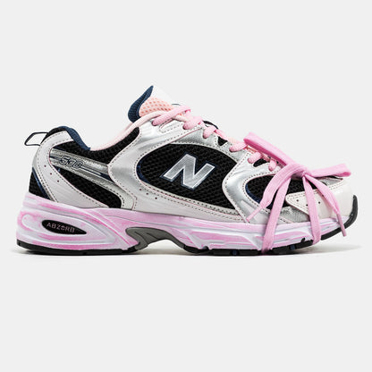 New Balance 530 Custom Black White Pink