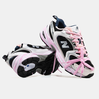 New Balance 530 Custom Black White Pink