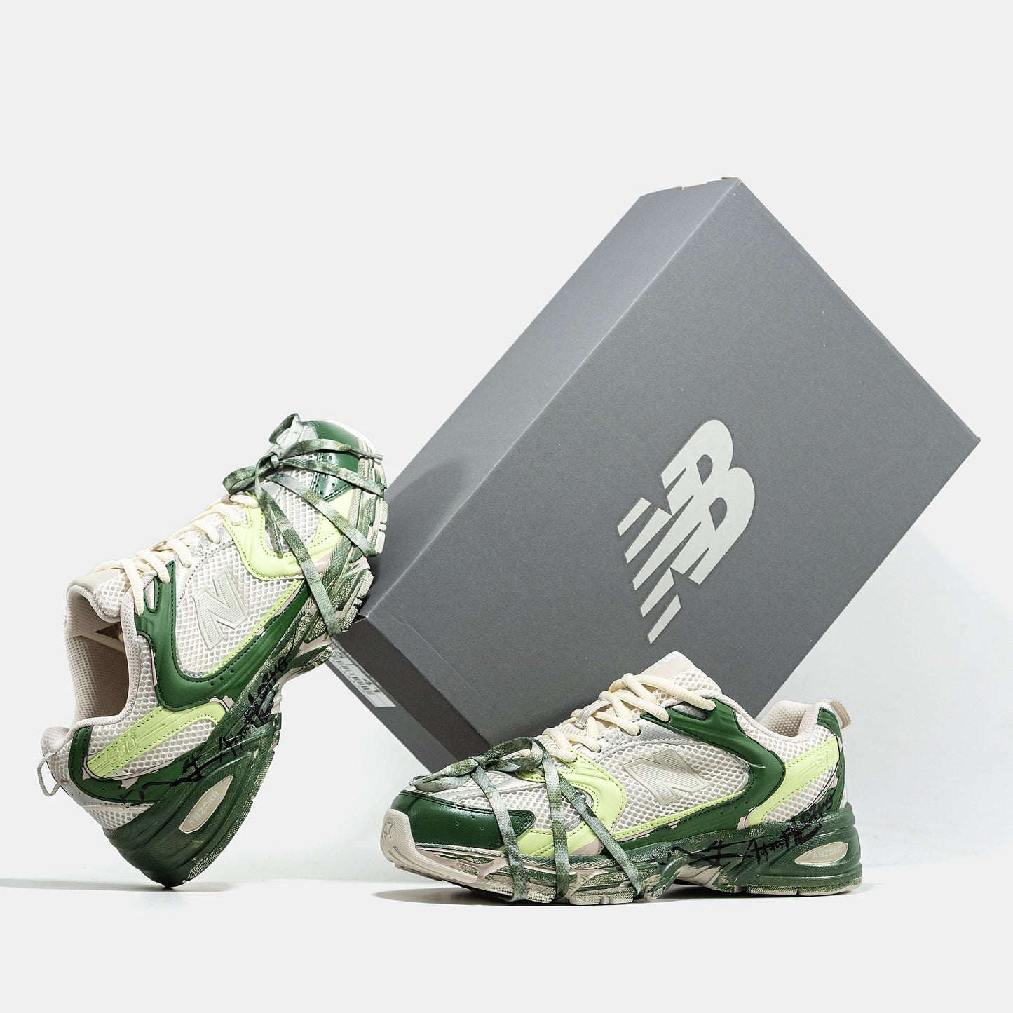 New Balance 530 Custom Beige Green