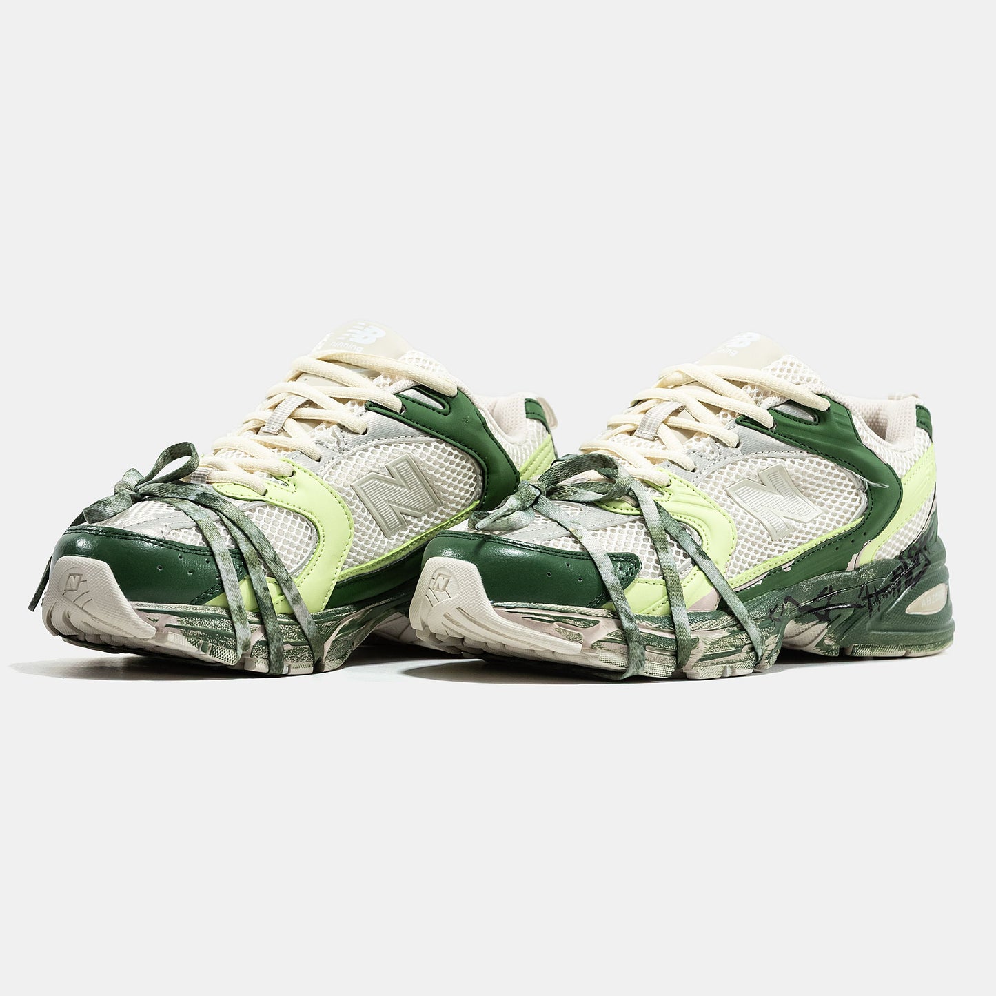 New Balance 530 Custom Beige Green