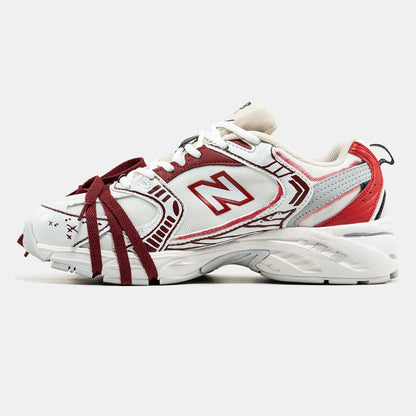 New Balance 530 Custom White Red
