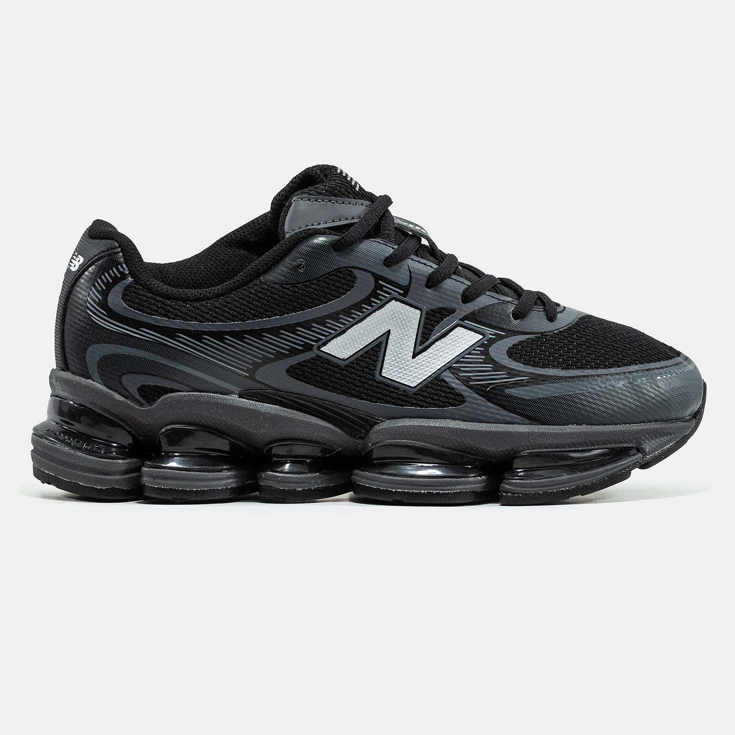 New Balance 2000 Black White Logo