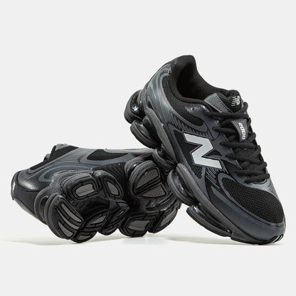 New Balance 2000 Black White Logo