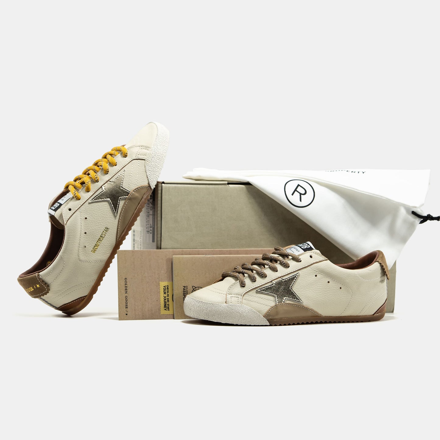Golden Goose Superstar Beige Brown