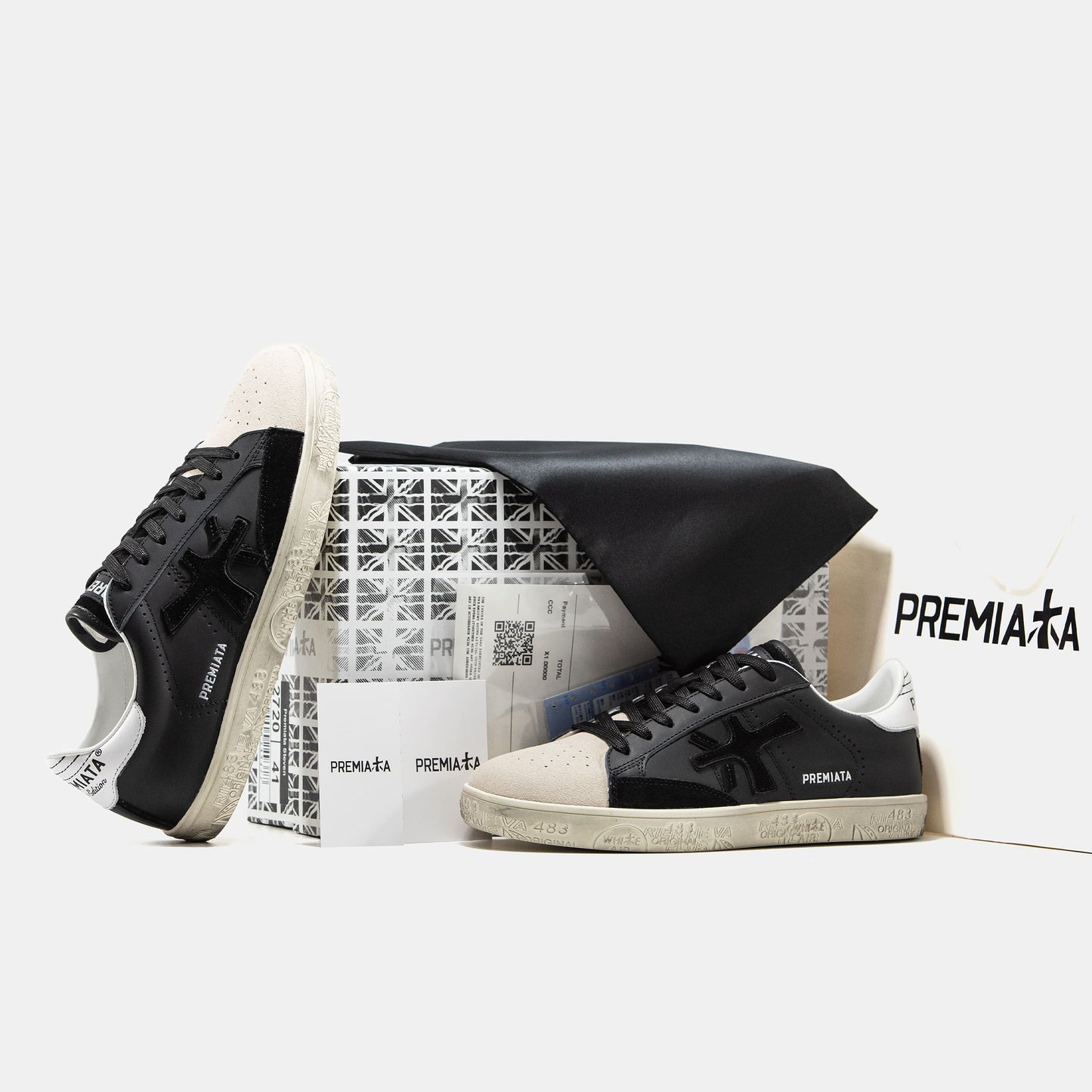 Premiata Steven Black Beige