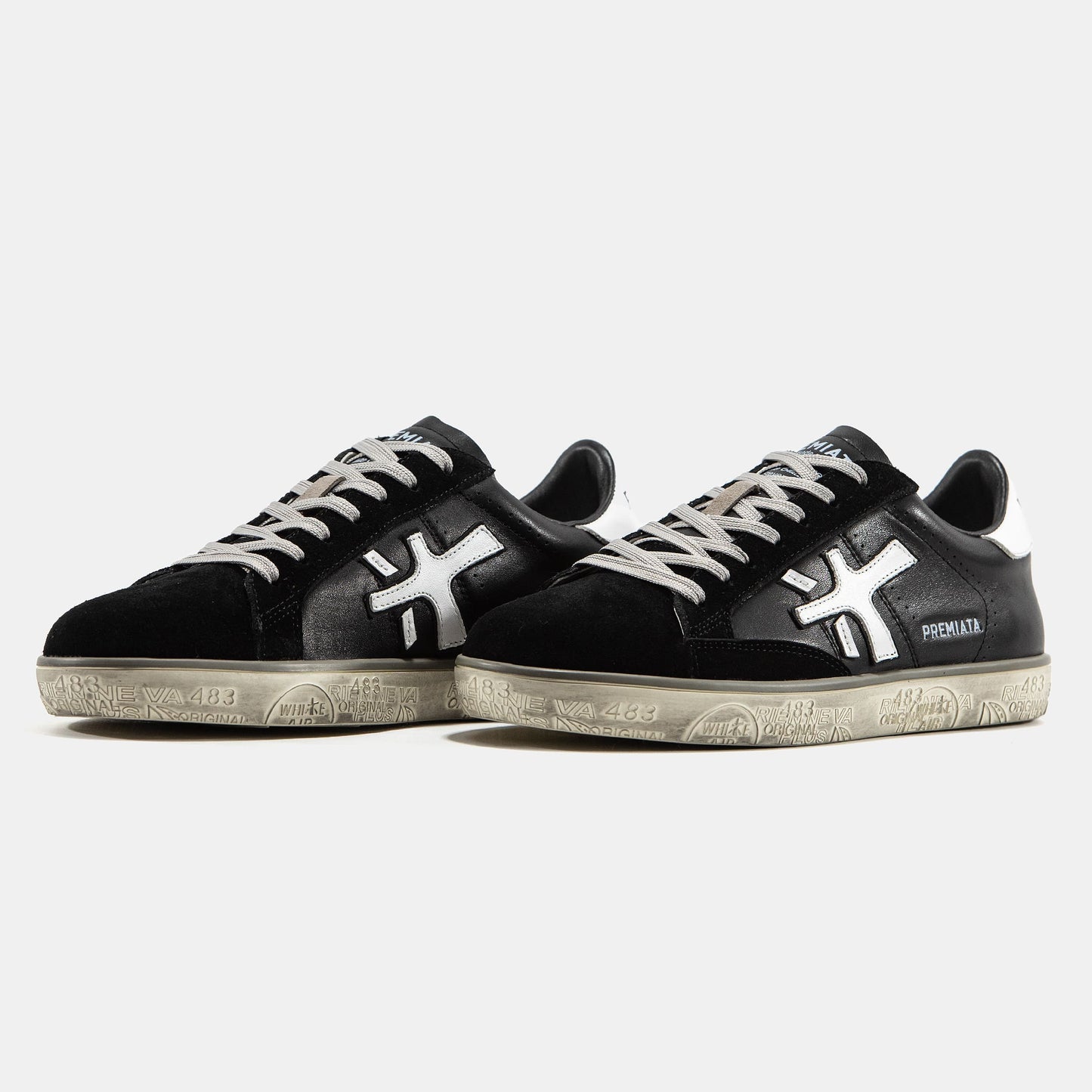 Premiata Steven Black White