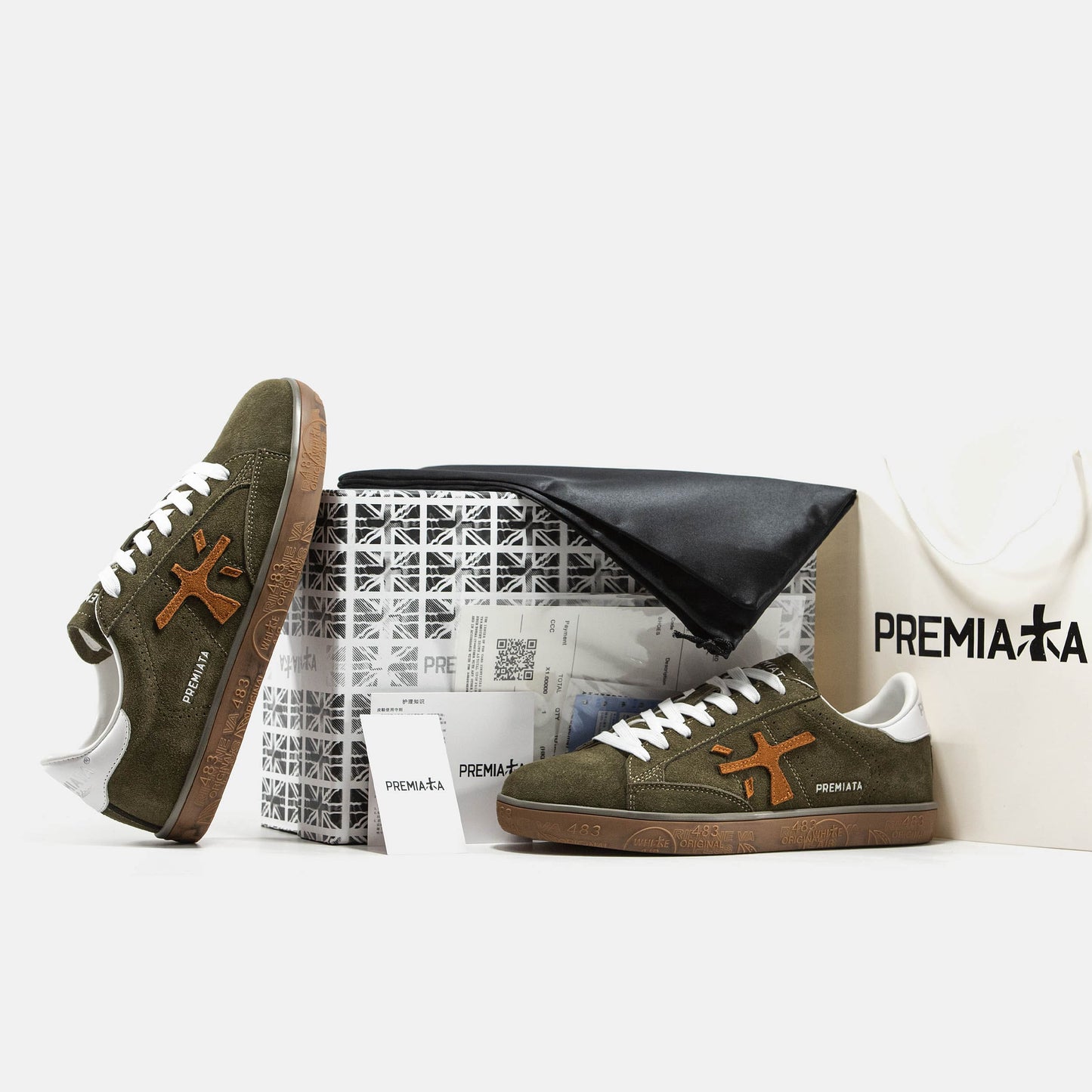 Premiata Steven Olive Orange