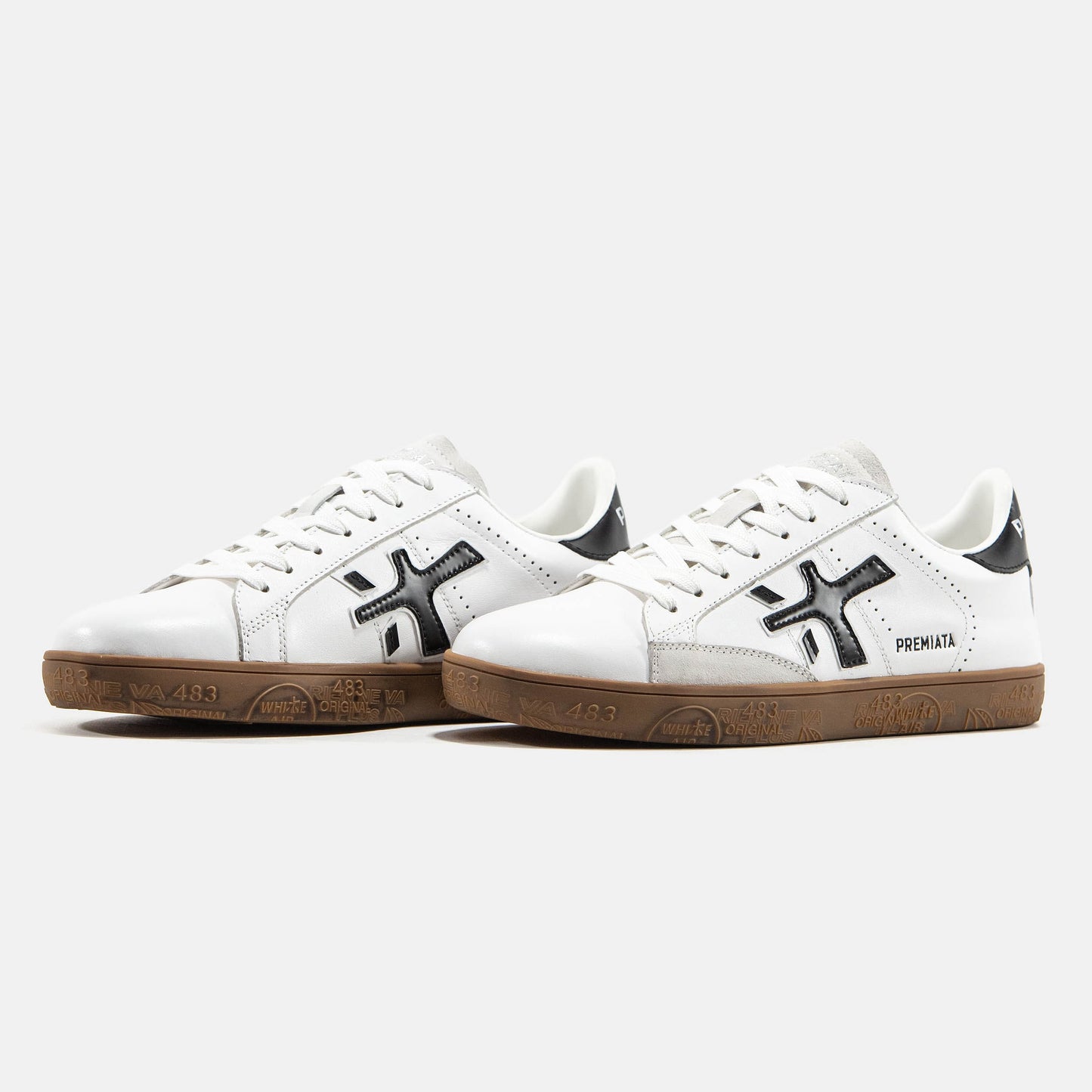 Premiata Steven White Black