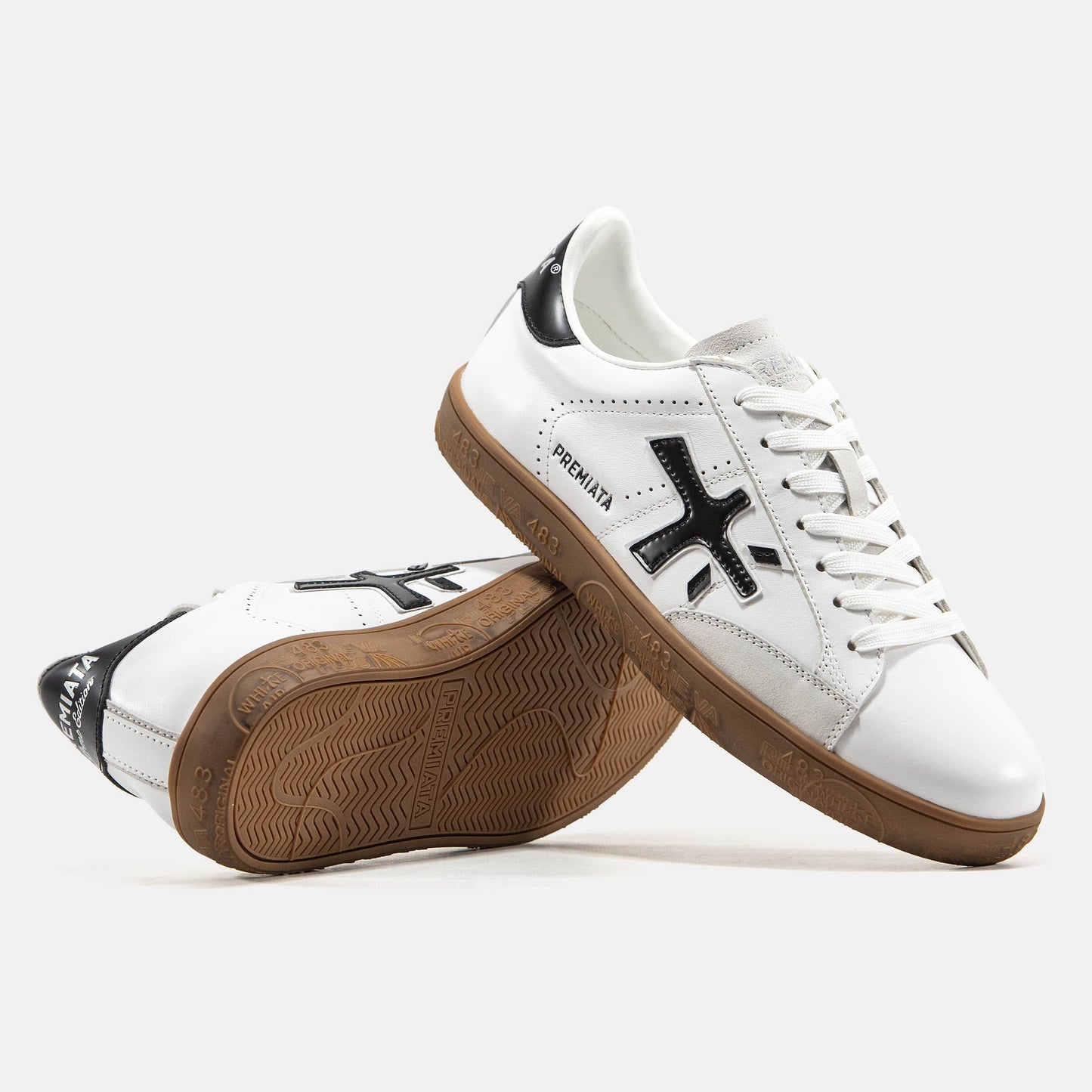 Premiata Steven White Black