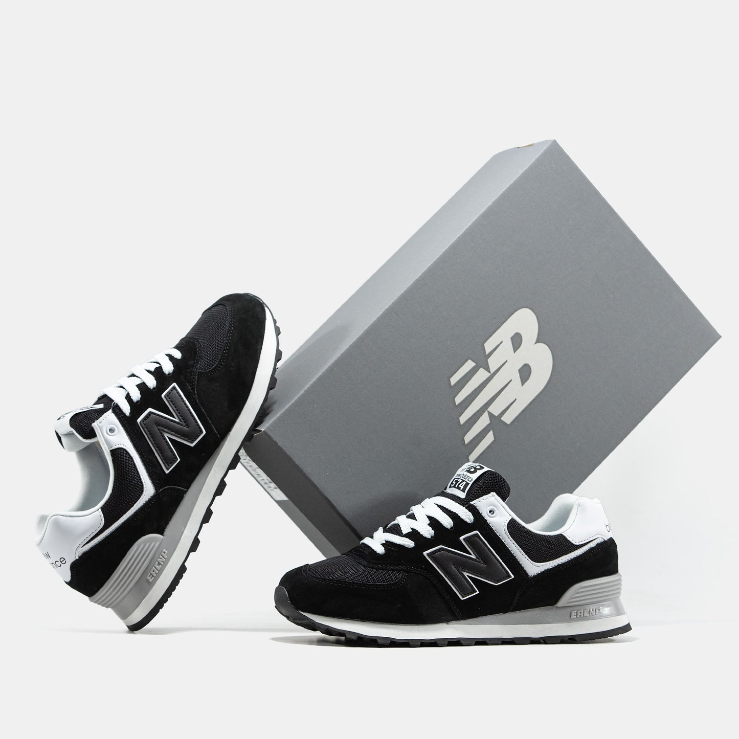 New Balance 574 Black White