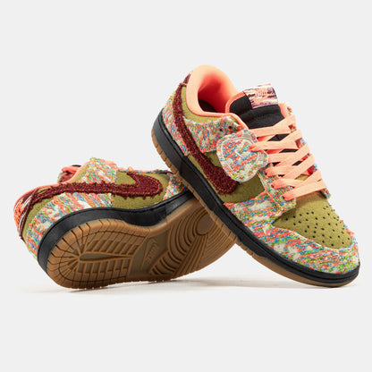 Nike SB Dunk Low Panda-Monium Olive Orange