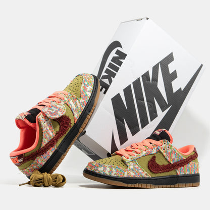 Nike SB Dunk Low Panda-Monium Olive Orange