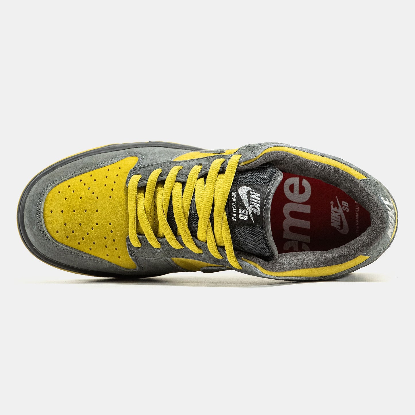 Nike SB Dunk Low x Supreme Grey Yellow