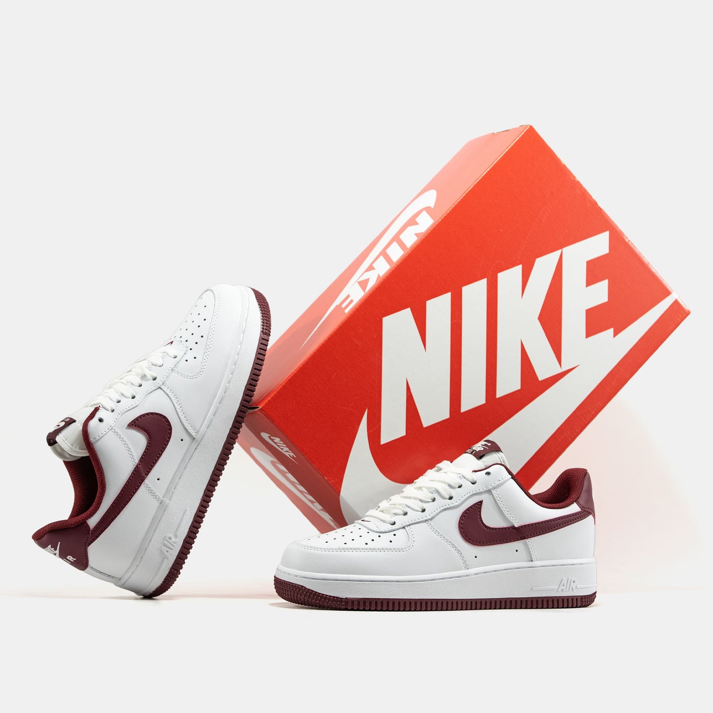 Nike Air Force 1 Low White Burgundy