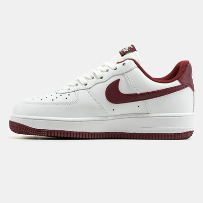 Nike Air Force 1 Low White Burgundy